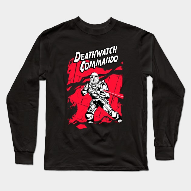 Deathwatch Commando Long Sleeve T-Shirt by SkipBroTees